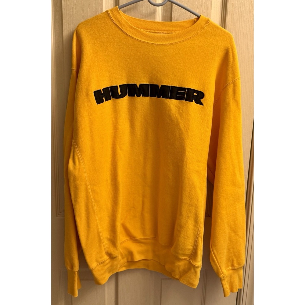 Hummer Steve & Barry's Men's Gold Embroidered CrewNeck Sweatshirt Medium